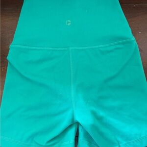 90 Degree By Reflex Teal Bike Shorts